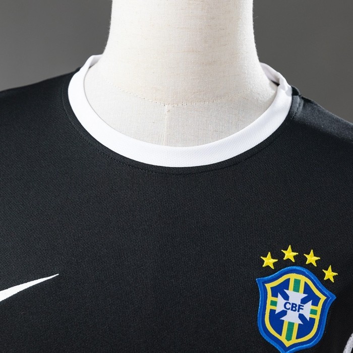 Brazil Jersey 2002 Black Retro Football Kit
