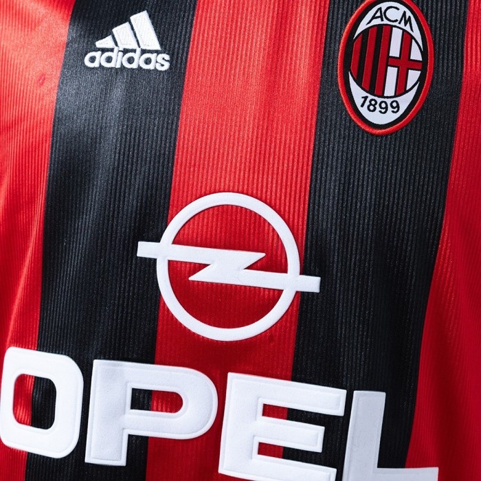 AC Milan Jersey 1998-99 Home Retro Football Kit