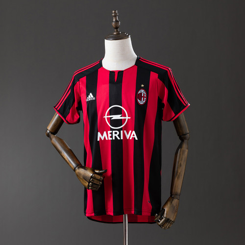 AC Milan Jersey 2003-04 Home Retro Football Kit