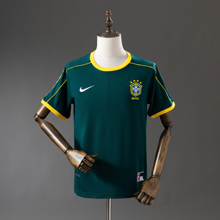 Brazil Jersey 1998 Goalkeeper Retro Football Kit