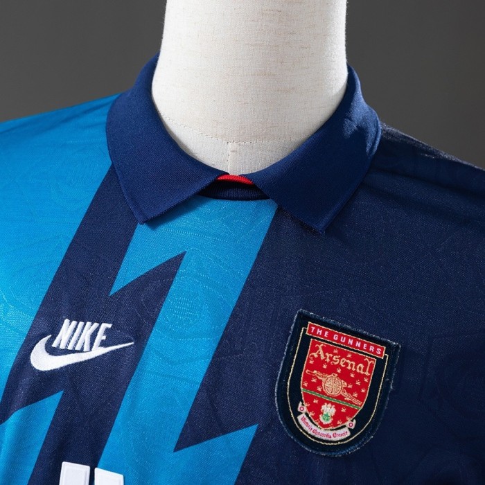 Arsenal Jersey 1995-96 Away Retro Football Kit Long Sleeves