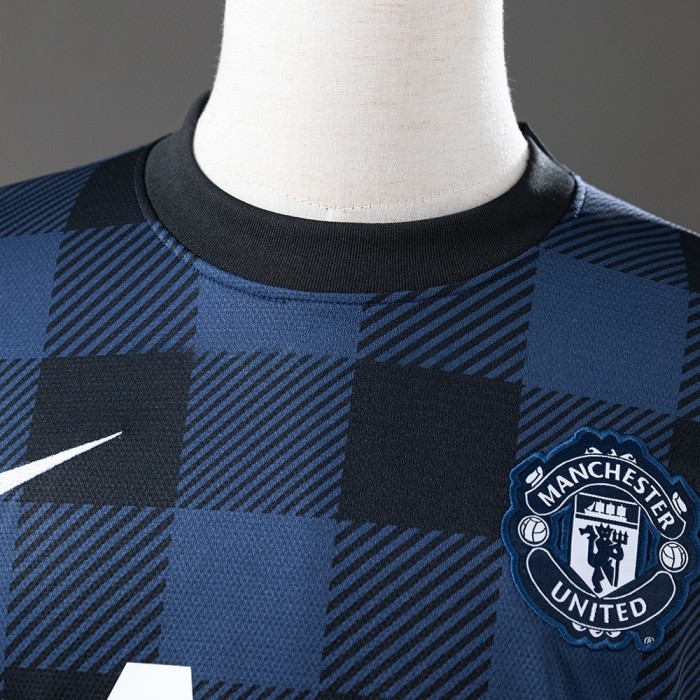 Man United Jersey 2013-14 Away Retro Football Kit Long Sleeves