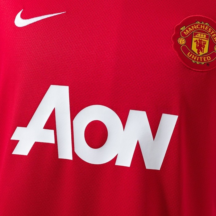 Man United Jersey 2010-11 Home Retro Football Kit