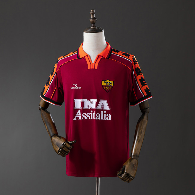 Rome Jersey 1998-99 Home Retro Football Kit