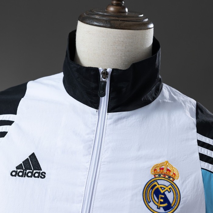 Real Madrid Windbreaker 2025/26 White Football Kit