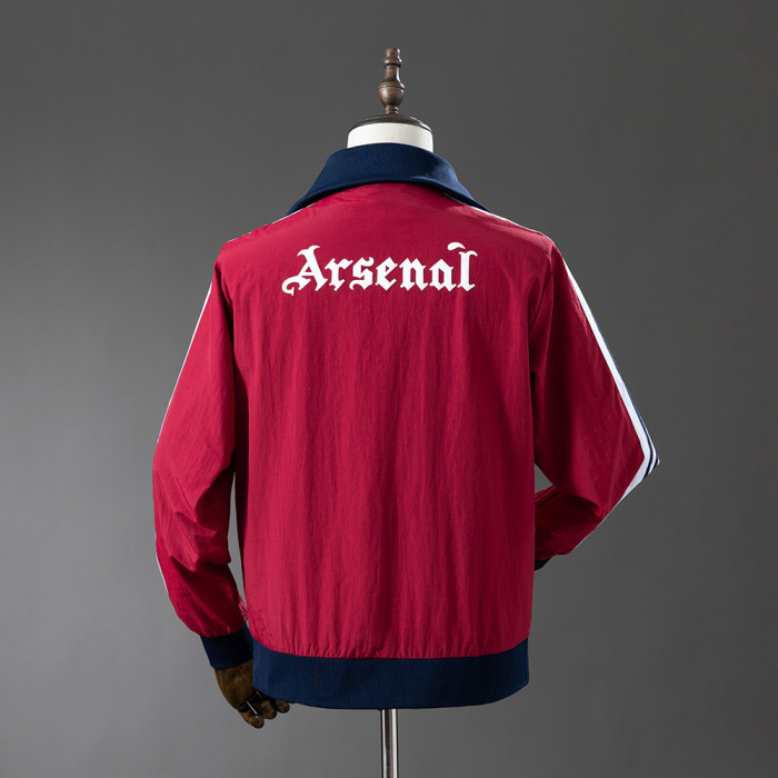 Arsenal Windbreaker 2025/26 Red Football Kit