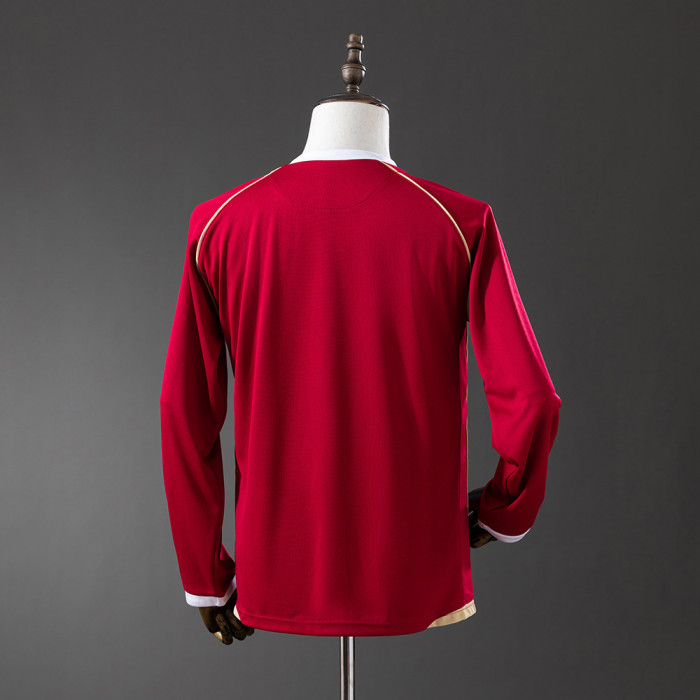 Man United Jersey 2006/07 Home Retro Football Kit Long Sleeves