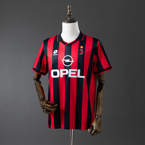AC Milan Jersey 1995-96 Home Retro Football Kit