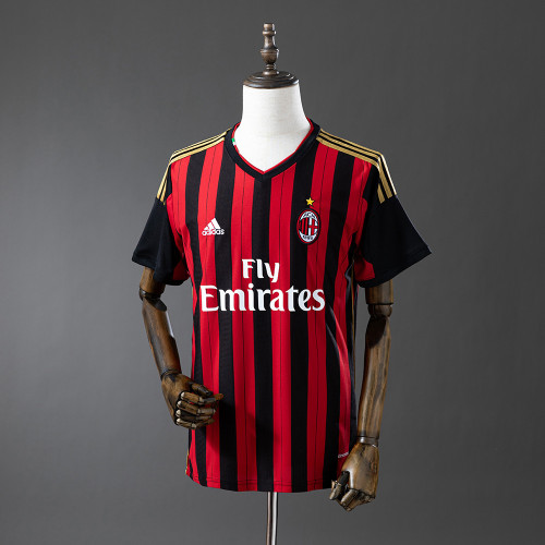 AC Milan Jersey 2013-14 Home Retro Football Kit