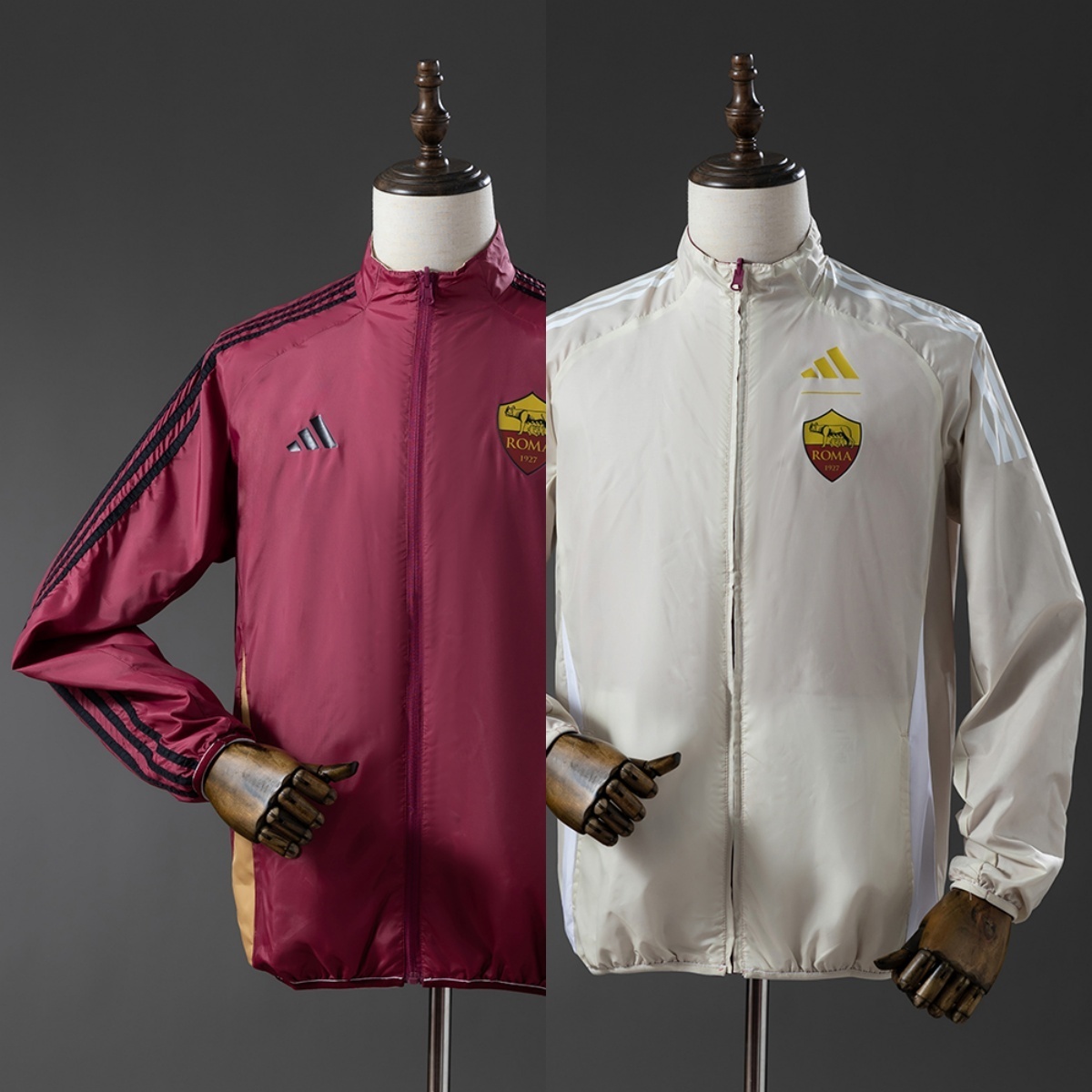 AS Roma Windbreaker 2025/26 Reversible Football Kit - www.vicksports00.shop