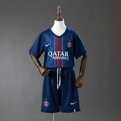 Kids PSG Jersey 25/26 Home Football Kit Star