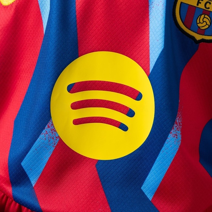 Kids Barcelona Jersey 25/26 Fourth Football Kit