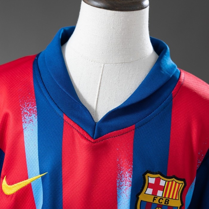 Kids Barcelona Jersey 25/26 Fourth Football Kit