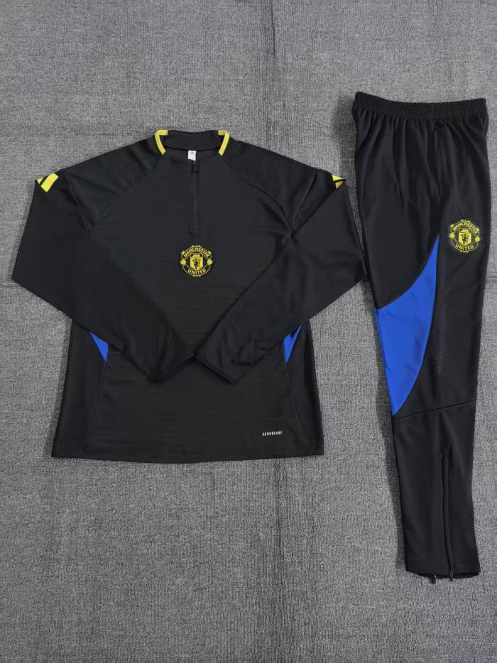 Kids Man United Training Tracksuits 25/26 Football Kit Soccer Jersey