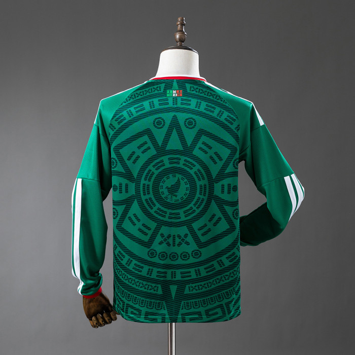 Mexico Home Jersey 2026 World Cup Football Kit Long Sleeves Soccer Shirt