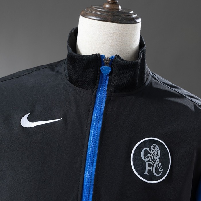 Chelsea Windbreaker 2025/26 Black Football Kit