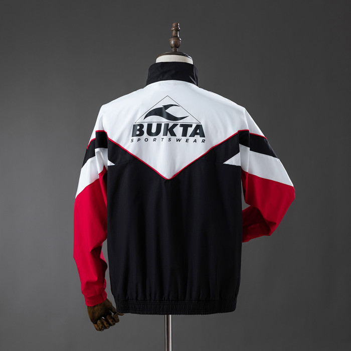 Sevilla Windbreaker 1992-93 Black White Football Jacket