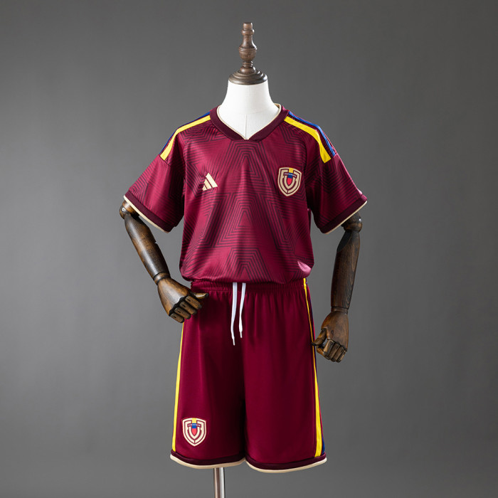 Kids Venezuela Home Jersey 2026 Football Kit Soccer Jersey