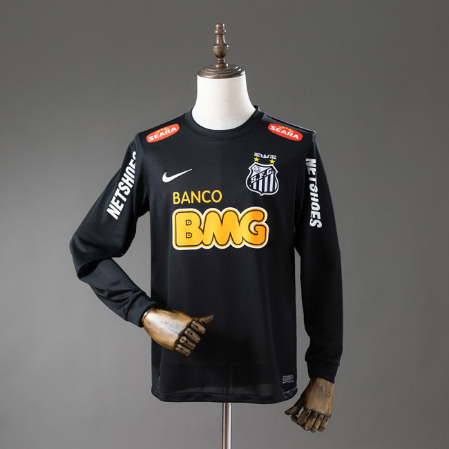 Santos Away Jersey 2012-13 Long Sleeves Retro Football Kit Soccer Shirt
