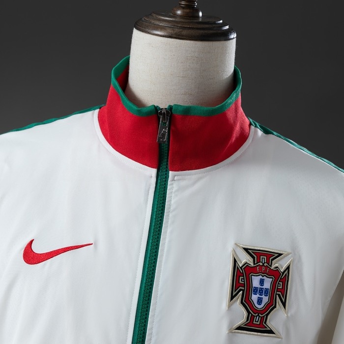 Portugal Windbreaker 2010 White Football Soccer Jacket