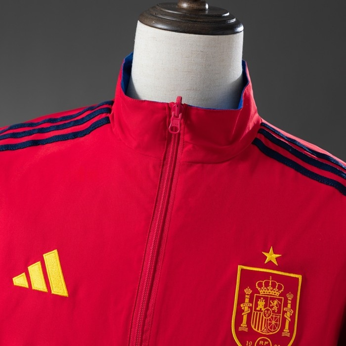 Spain Windbreaker 2026 Reversible Football Soccer Jacket
