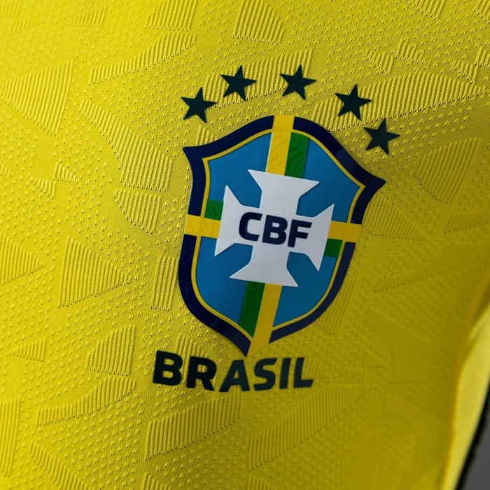 Player Version Brazil Home Jersey 2026 World Cup Long Sleeves Football Kit Soccer Shirt