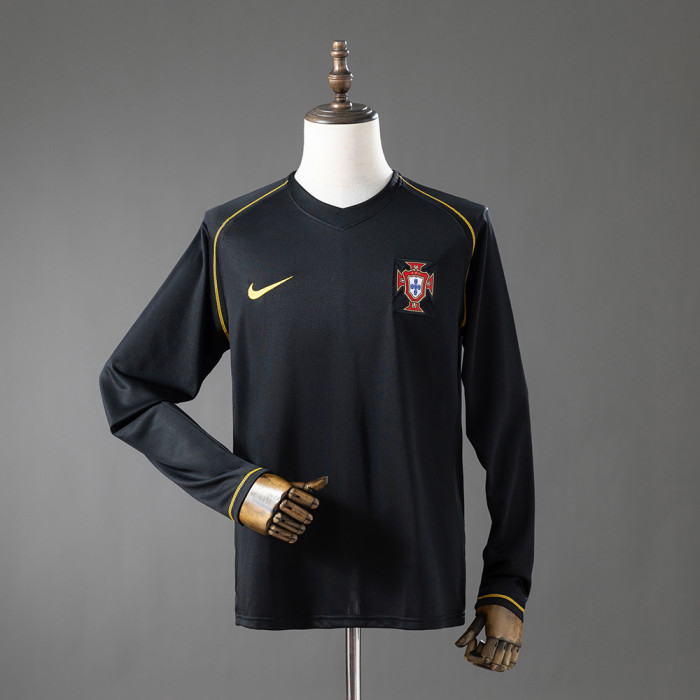 Retro Portugal Away Jersey 2006 Long Sleeves Football Kit Soccer Shirt