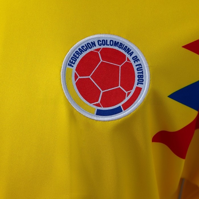 Colombia Originals Home Jersey 1990 Retro Long Sleeves Football Kit Soccer Shirt