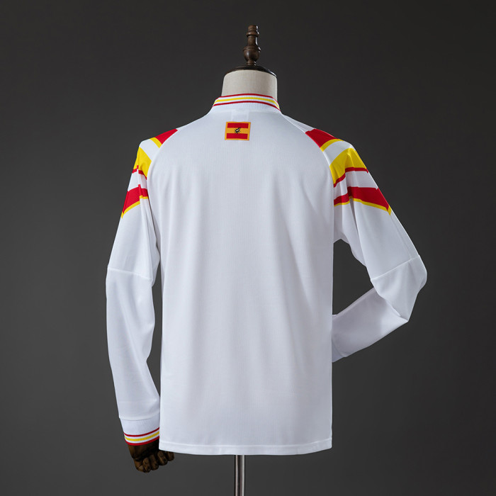 Spain Third Jersey 1996 Long Sleeves Retro Football Kit Soccer Shirt