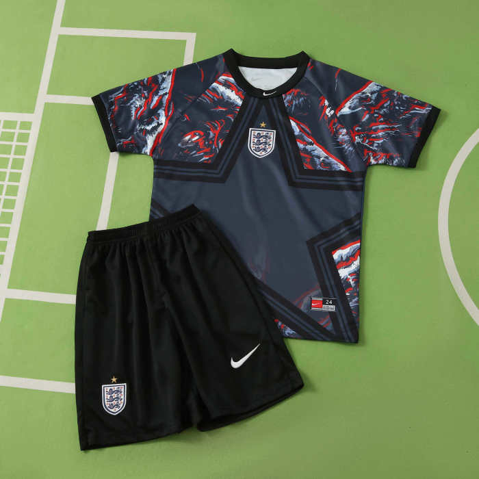Kids England Goalkeeper Jersey 2026 World Cup Football Kit Soccer Shirt