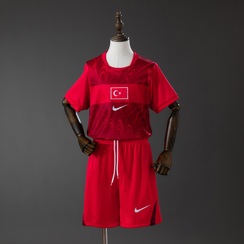 Kids Turkey Home Jersey 2026 World Cup Football Kit Soccer Shirt