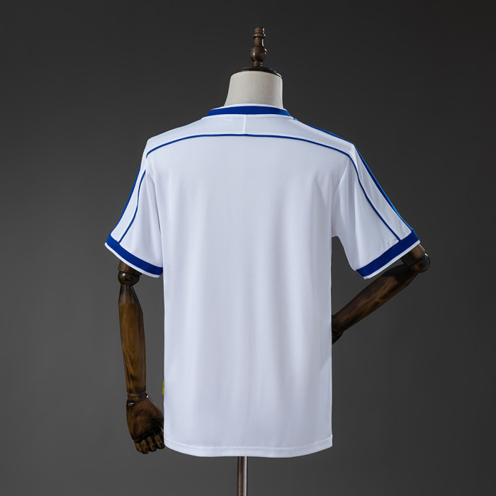 Brazil Away Jersey 1998 White Retro Football Kit Soccer Shirt