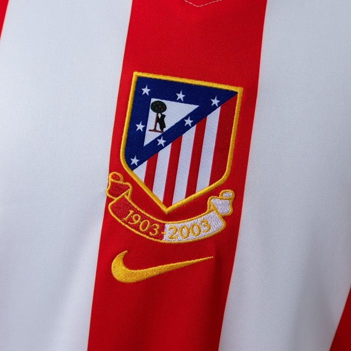 Retro Atletico Madrid Home Jersey 2003-2024 Centenary Football Kit Soccer Shirt