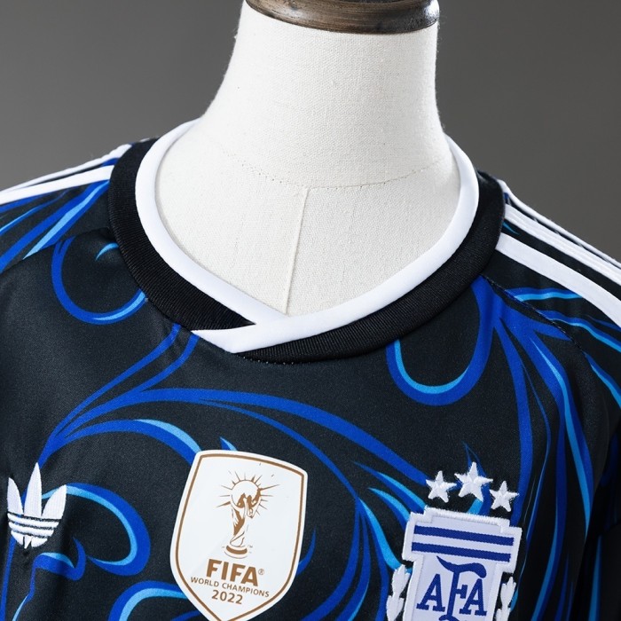 Kids Argentina Away Jersey 2026 World Cup Football Kit Soccer Shirt