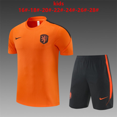 Kids Netherlands Training Tracksuits 2026 Football Kit Soccer Jersey