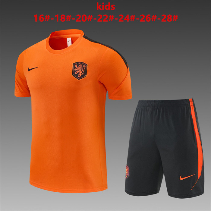 Kids Netherlands Training Tracksuits 2026 Football Kit Soccer Jersey