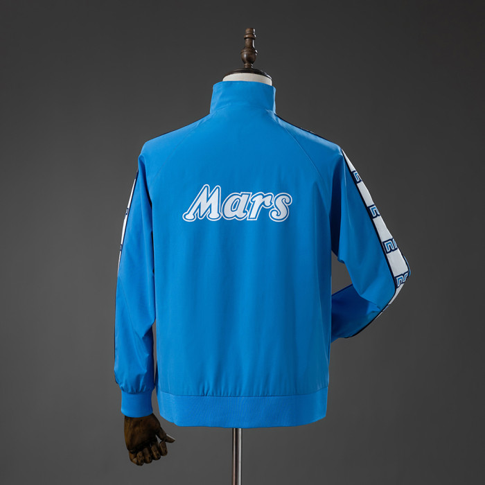 Napoli Windbreaker 1988-1989 Blue Football Soccer Jacket