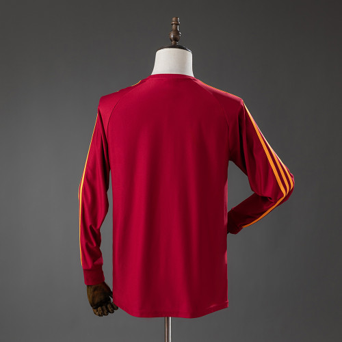 AS Roma Red Jersey 2026-2027 Long Sleeves Football Kit Soccer Shirt