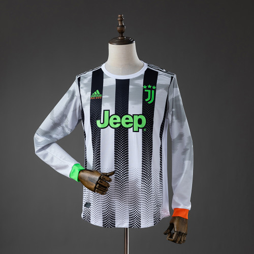 JUV Fourth Jersey 2019-2020 Retro Long Sleeves Football Kit Soccer Shirt