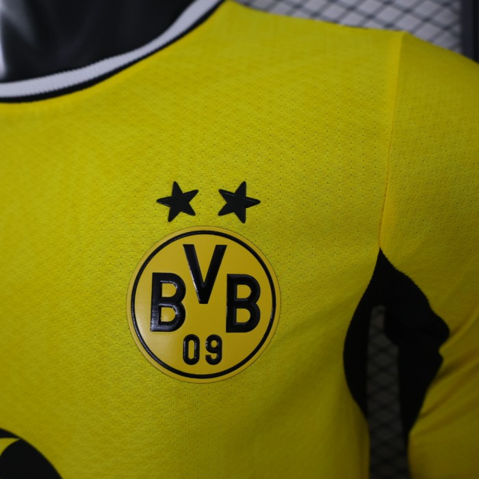 Player Version Dortmund Home Jersey 2026-2027 Long Sleeves Football Kit Soccer Shirt