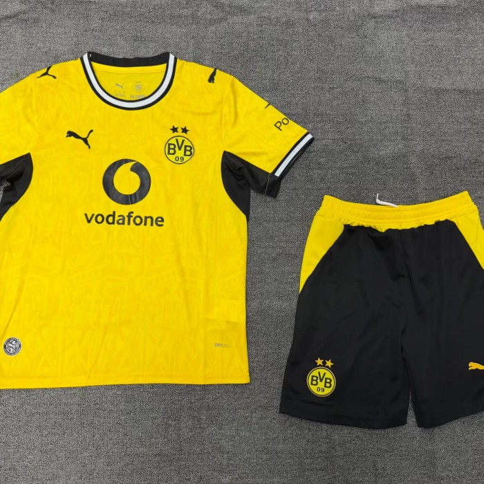 Kids Dortmund Home Jersey 2026-2027 Football Kit Soccer Shirt