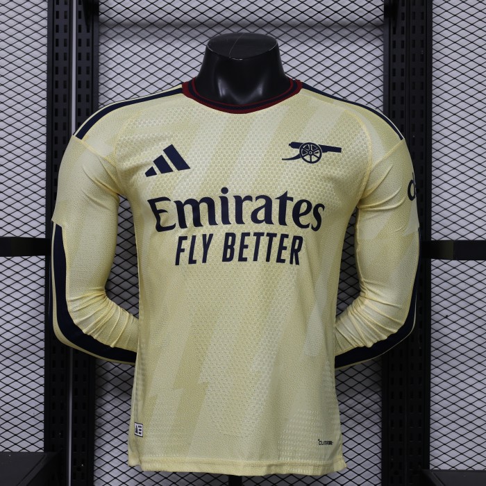 Player Version Arsenal Away Jersey 2026-2027 Long Sleeves Football Kit Soccer Shirt