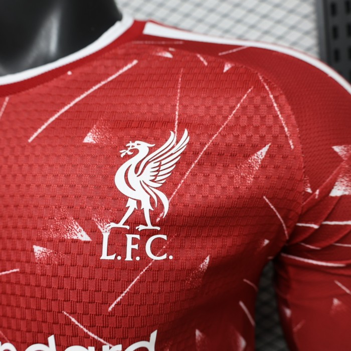 Player Version Liver Home Jersey 2026-2027 Long Sleeves Football Kit Soccer Shirt