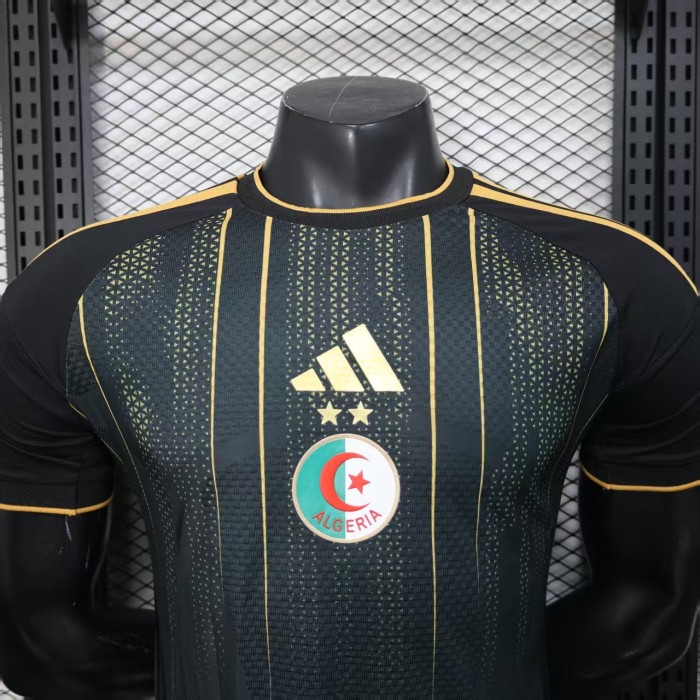 Player Version Algeria Black Jersey 2026 World Cup Football Kit Soccer Shirt