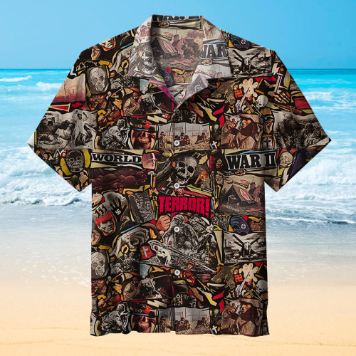 Skull collage | Hawaiian Shirt