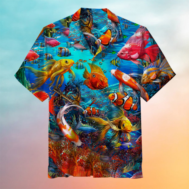 Sea World Goldfish Hawaiian Shirt