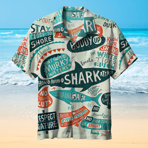 How to avoid a shark attack | Hawaiian Shirt