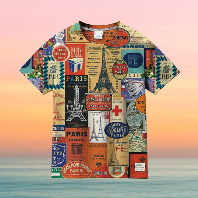 Paris collage | Hawaiian Shirt