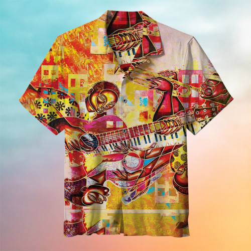 Retro Music Art Hawaiian Shirt