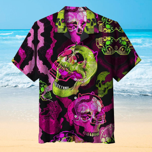 Skull psychedelic | Hawaiian Shirt